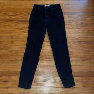 Black Velvet Madewell Pants
